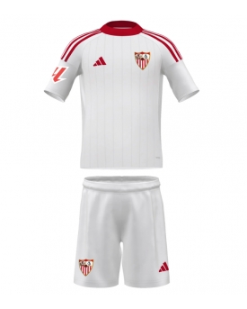 Billige Fotballdrakt Sevilla Replika Hjemmedraktsett Barn 2025-26 Kortermet (med bukser)